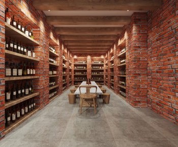 New Classical Style Wine Cellar/Wine Tasting Room-ID:581046108