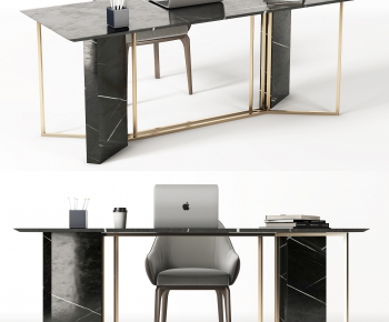 Modern Computer Desk And Chair-ID:274147031