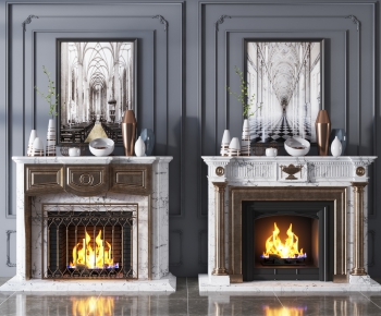 Simple European Style Fireplace-ID:180823093