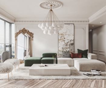 French Style A Living Room-ID:280952931
