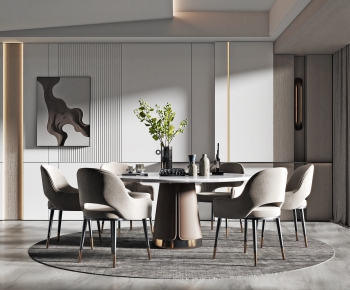 Modern Dining Table And Chairs-ID:347304116