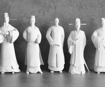 新中式人物雕塑-ID:846865894