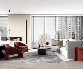 Modern A Living Room-ID:136235956