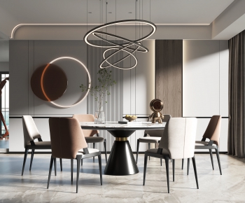 Modern Dining Table And Chairs-ID:681189065