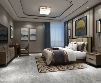 New Chinese Style Bedroom-ID:337310087