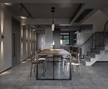 Industrial Style Dining Room-ID:849395999