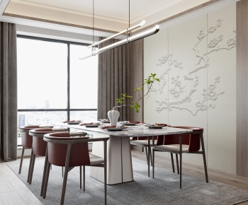 New Chinese Style Dining Room-ID:130969054