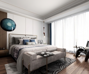 New Chinese Style Bedroom-ID:855834961