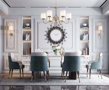 American Style Dining Room-ID:728347061