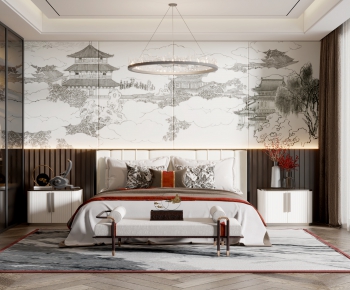 New Chinese Style Bedroom-ID:100184922