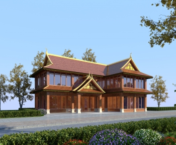 Southeast Asian Style Building Appearance-ID:170818096