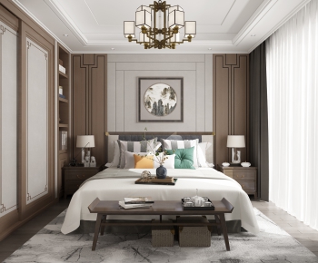 New Chinese Style Bedroom-ID:948564055