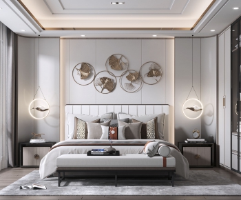 New Chinese Style Bedroom-ID:527205942
