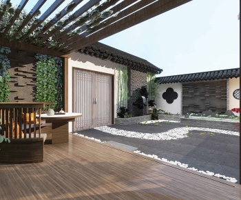 New Chinese Style Courtyard/landscape-ID:613465073