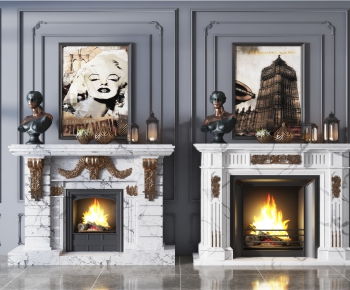 Simple European Style Fireplace-ID:115638022