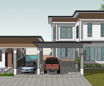 Modern Villa Appearance-ID:639951944