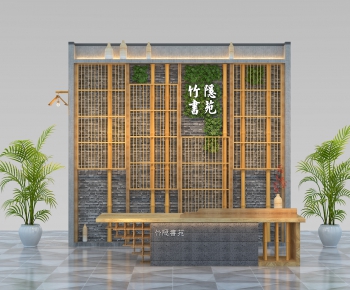New Chinese Style Reception Desk-ID:564974074
