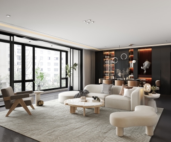 Modern A Living Room-ID:783644918