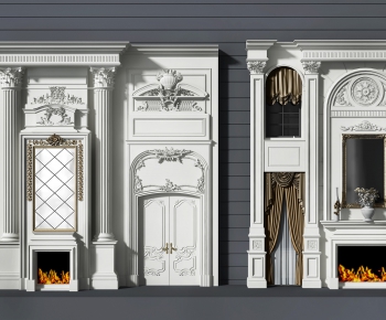 French Style Fireplace-ID:294465071