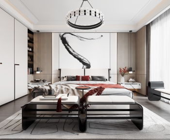 New Chinese Style Bedroom-ID:297674896