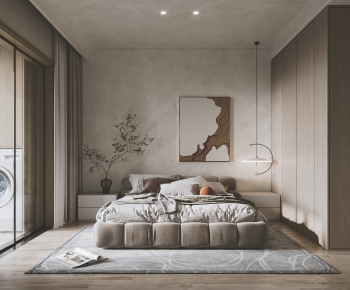 Wabi-sabi Style Bedroom-ID:299541953