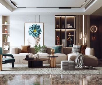 Modern A Living Room-ID:777762896