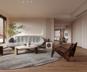 Wabi-sabi Style A Living Room-ID:320698029