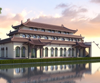 Chinese Style Ancient Architectural Buildings-ID:735682969