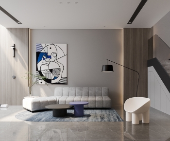 Modern A Living Room-ID:520387896