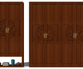 中式古典实木衣柜-ID:859868055