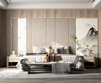 New Chinese Style Bedroom-ID:185308934