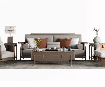 New Chinese Style Sofa Combination-ID:244601969
