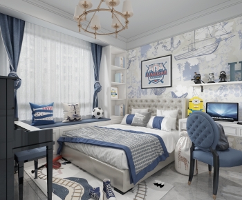 Simple European Style Boy's Room And Son's Room-ID:764271024