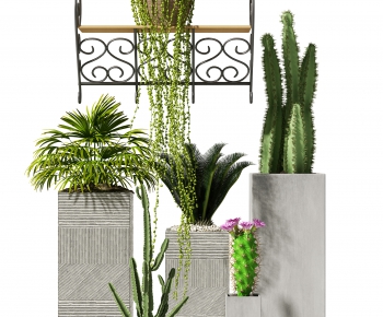 Modern Potted Green Plant-ID:153577093