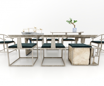 New Chinese Style Dining Table And Chairs-ID:582299956