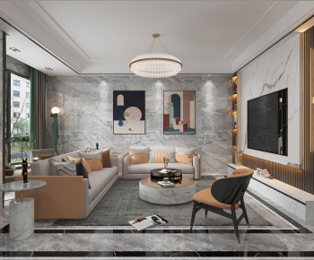 Modern A Living Room-ID:428879373