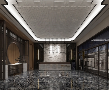 New Chinese Style Lobby Hall-ID:207130964