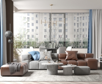 Modern A Living Room-ID:626198051
