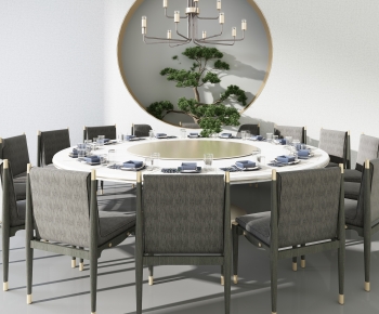 New Chinese Style Dining Table And Chairs-ID:988254077
