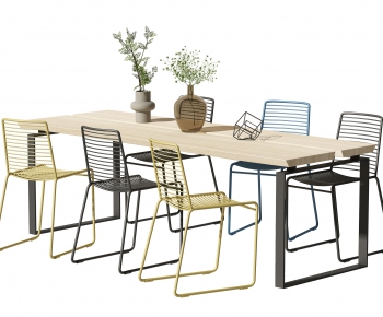 Nordic Style Dining Table And Chairs-ID:783801084