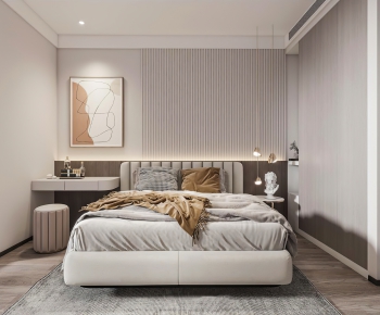 Modern Wabi-sabi Style Bedroom-ID:675059087
