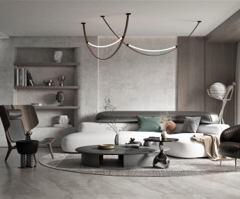 Wabi-sabi Style A Living Room-ID:372997059