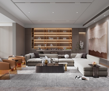 Modern A Living Room-ID:683834081