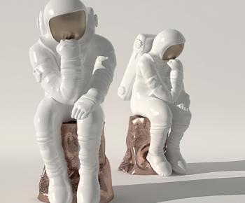 现代太空人雕塑-ID:879359015