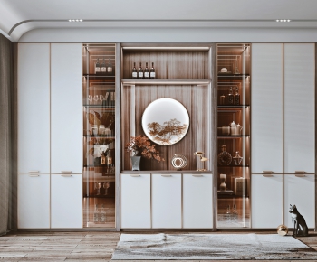 New Chinese Style Wine Cabinet-ID:935421947