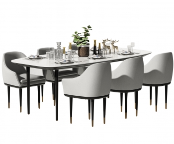 Modern Dining Table And Chairs-ID:829067957