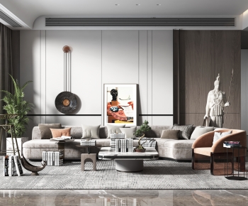 Modern A Living Room-ID:960519081