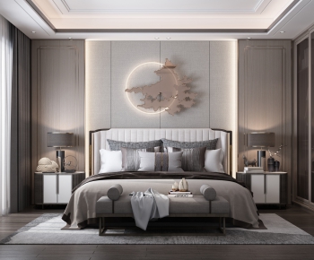 New Chinese Style Bedroom-ID:715590004