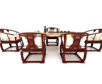 中式茶桌椅-ID:345741997
