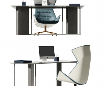 Modern Computer Desk And Chair-ID:999707948
